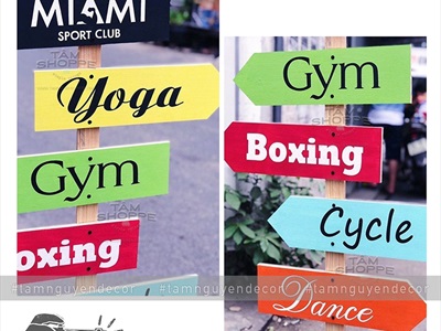 Cây bảng mũi tên chỉ đường bằng gỗ theo yêu cầu CHIDUONG-YC-01