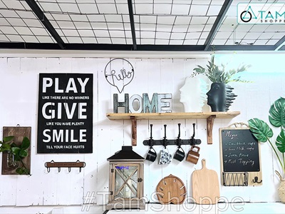 Chữ HOME gỗ Vintage Bắc Âu 15cm CHU-GO-02