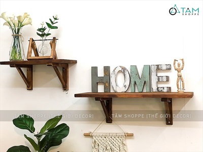 Chữ HOME gỗ Vintage Bắc Âu 15cm CHU-GO-02