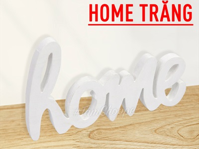 Chữ gỗ Sweet - Home nét thường cao 15cm CHU-GO-05