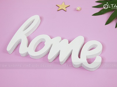Chữ gỗ Sweet - Home nét thường cao 15cm CHU-GO-05