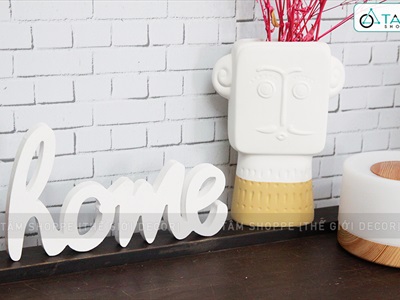 Chữ gỗ Sweet - Home nét thường cao 15cm CHU-GO-05