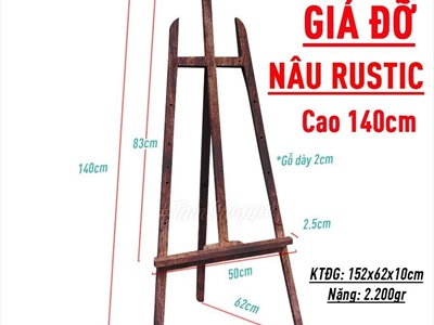 Giá đỡ khung ảnh cưới bảng đen tranh vẽ cỡ lớn 140cm GDKA-01