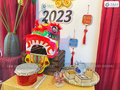 Hộp gỗ đựng 1 bánh Trung thu 5 kiểu hoạ tiết (nhận khắc Logo) HOP-GO-01