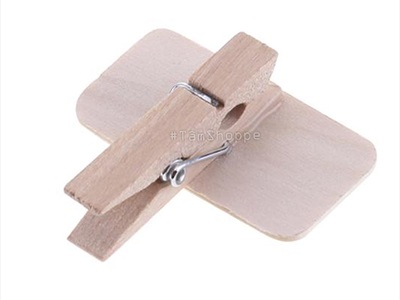 Kẹp note bảng đen viết phấn mini [kẹp gỗ - dễ viết] BANGDEN-10