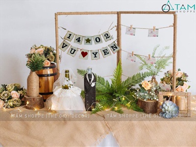 Thẻ chữ gỗ số gỗ trang trí [Lẻ từng thẻ - Có lỗ xỏ dây treo] CHU-GO-11