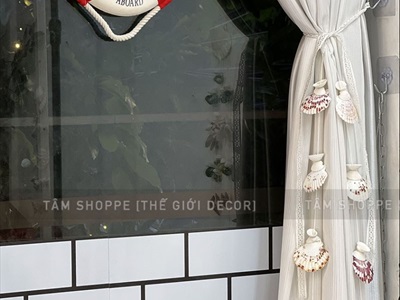 Chuông gió dây treo vỏ sò ốc đơn giản [Tự nhiên - không mùi] CHUONGGIO-02