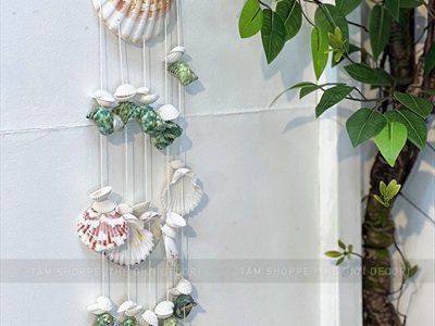Chuông gió dây treo vỏ sò ốc đơn giản [Tự nhiên - không mùi] CHUONGGIO-02