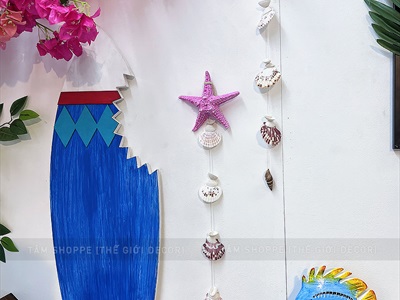 Chuông gió dây treo vỏ sò ốc đơn giản [Tự nhiên - không mùi] CHUONGGIO-02
