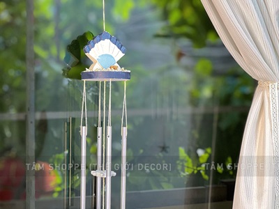 Chuông gió ống nhôm 4 kiểu chủ đề biển [Nhạy gió - Dài 55cm] CHUONGGIO-01