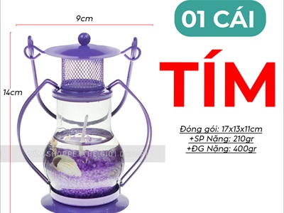 Đèn bão Aladin sẵn nến chủ đề biển [Nến sạch - Được chọn màu] DENBAO-01