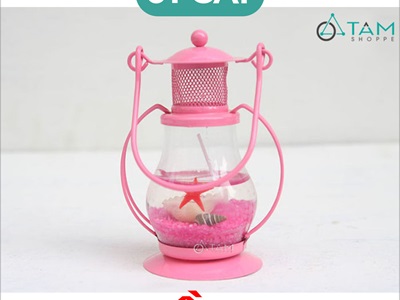 Đèn bão Aladin sẵn nến chủ đề biển [Nến sạch - Được chọn màu] DENBAO-01