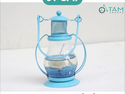 Đèn bão Aladin sẵn nến chủ đề biển [Nến sạch - Được chọn màu] DENBAO-01