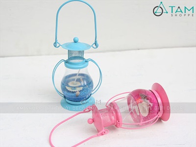 Đèn bão Aladin sẵn nến chủ đề biển [Nến sạch - Được chọn màu] DENBAO-01