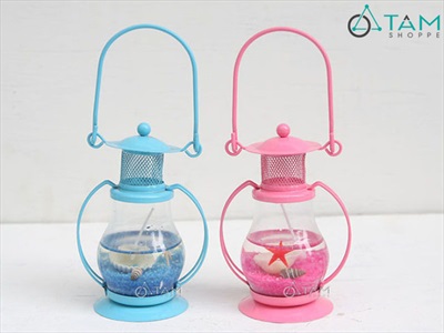 Đèn bão Aladin sẵn nến chủ đề biển [Nến sạch - Được chọn màu] DENBAO-01