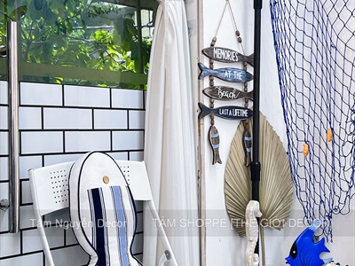 Gối tựa lưng hình con cá sọc ngang [Vải canvas - Đặc ruột] GOI-01