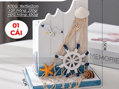 Hộp cắm bút chủ đề biển vách sóng [4 kiểu - handmade] CAMBUT-02