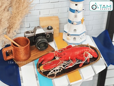 Mô hình tôm cua decor treo tường độc đáo [Composite - Như thật] TOMCUA-01