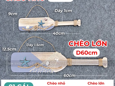Mô hình treo chủ đề biển retro tông xám [Bằng gỗ - cỡ lớn] DTR-BIEN-19
