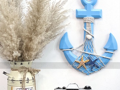 Mỏ neo trang trí chủ đề biển dài 32,5cm [Thủ công - Nhiều kiểu] MONEO-03