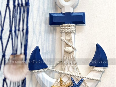 Mỏ neo trang trí chủ đề biển dài 32,5cm [Thủ công - Nhiều kiểu] MONEO-03