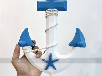 Mỏ neo trang trí chủ đề biển dài 32,5cm [Thủ công - Nhiều kiểu] MONEO-03