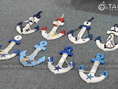 Mỏ neo trang trí chủ đề biển dài 32,5cm [Thủ công - Nhiều kiểu] MONEO-03