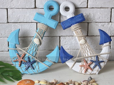 Mỏ neo trang trí chủ đề biển dài 32,5cm [Thủ công - Nhiều kiểu] MONEO-03