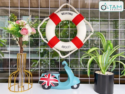 Phao cứu sinh decor chữ welcome kiểu đơn giản [2 màu - 5 size] PHAOCUUSINH-01