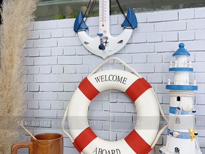 Phao cứu sinh decor chữ welcome kiểu đơn giản [2 màu - 5 size] PHAOCUUSINH-01