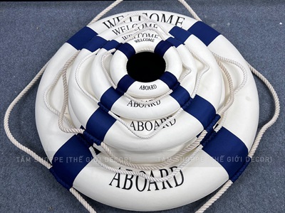 Phao cứu sinh decor chữ welcome kiểu đơn giản [2 màu - 5 size] PHAOCUUSINH-01