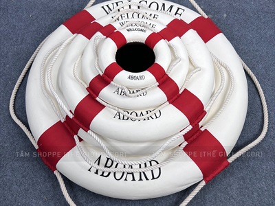 Phao cứu sinh decor chữ welcome kiểu đơn giản [2 màu - 5 size] PHAOCUUSINH-01