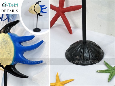 Standee cá gỗ decor để bàn đế cao [Thủ công - Nhiều kiểu] TCV-CA-02