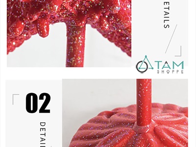 Standee sao biển kim tuyến đế tròn [Nhiều màu - Cao 29cm] STANDEE-BIEN-03