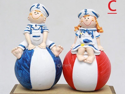 Tượng thuỷ thủ hải quân decor để bàn [Theo cặp - Nhiều kiểu] THUYTHU-01