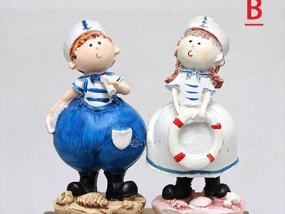 Tượng thuỷ thủ hải quân decor để bàn [Theo cặp - Nhiều kiểu] THUYTHU-01