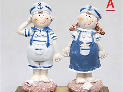Tượng thuỷ thủ hải quân decor để bàn [Theo cặp - Nhiều kiểu] THUYTHU-01