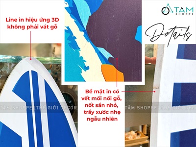 Ván lướt sóng trang trí chủ đề Sóng biển cao 150cm [In sắc nét - Được chọn kiểu] VLS-04