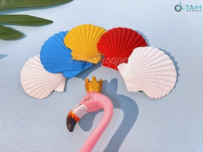 Set 05 vỏ sò điệp sơn màu VOSO-DIEP-01