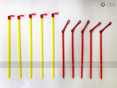Set 05 que nhựa cầm lồng đèn QUECAM-01