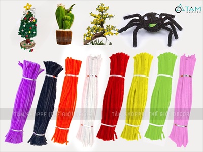 Bó 50-100 dây kẽm nhung làm handmade hàng đẹp PKHM-KEM-02