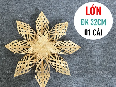 Bông tuyết tre 8 cánh nhiều cỡ BONGTUYET-01