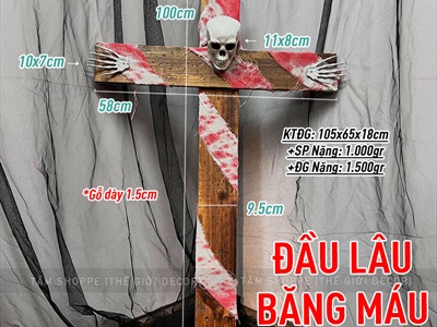 Cây thánh giá gỗ pallet cỡ lớn cao 1m THANHGIA-01