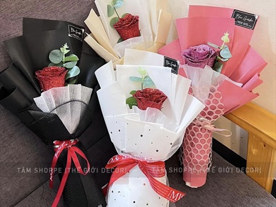 Cuộn giấy lụa mỏng gói hoa gói quà làm handmade [bản 50cm dài 14m] CUONGIAY-01