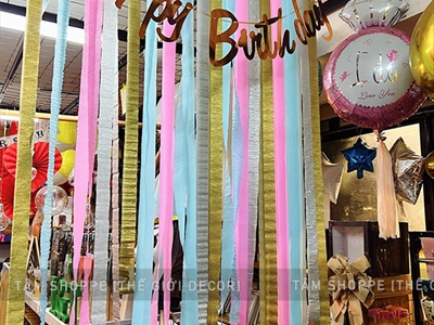 Cuộn giấy nhún nhiều màu handmade decor tiệc PKHM-GIAY-02