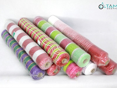 Cuộn ruy băng lưới bản 50cm dài 10m [quấn cây thông - làm vòng hoa] RUYBANG-15