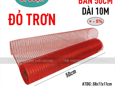 Cuộn ruy băng lưới bản 50cm dài 10m [quấn cây thông - làm vòng hoa] RUYBANG-15
