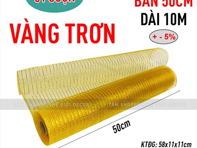 Cuộn ruy băng lưới bản 50cm dài 10m [quấn cây thông - làm vòng hoa] RUYBANG-15