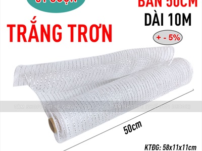 Cuộn ruy băng lưới bản 50cm dài 10m [quấn cây thông - làm vòng hoa] RUYBANG-15