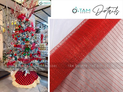 Cuộn ruy băng lưới bản 50cm dài 10m [quấn cây thông - làm vòng hoa] RUYBANG-15